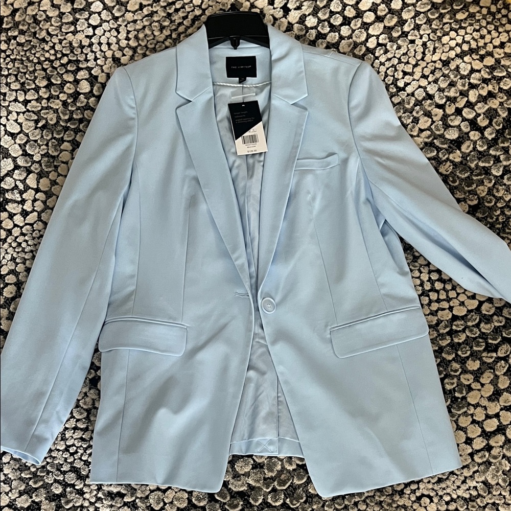 The Limited Light Blue Single-Button Blazer